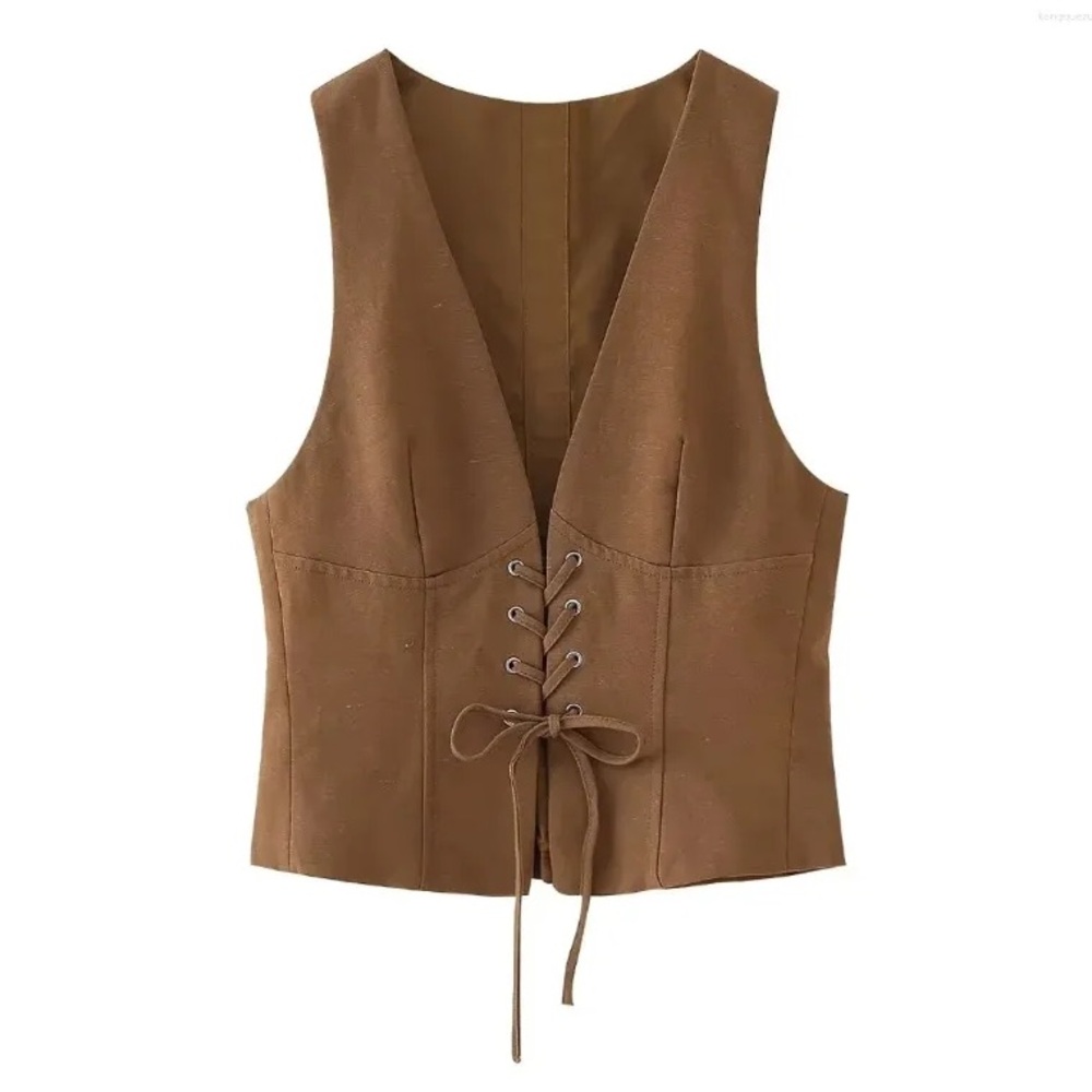 New item! Brand new Zara lace-up vest for sale.